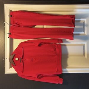 PINK Victoria's Secret Red Sweatshirt & Pant Set, XS